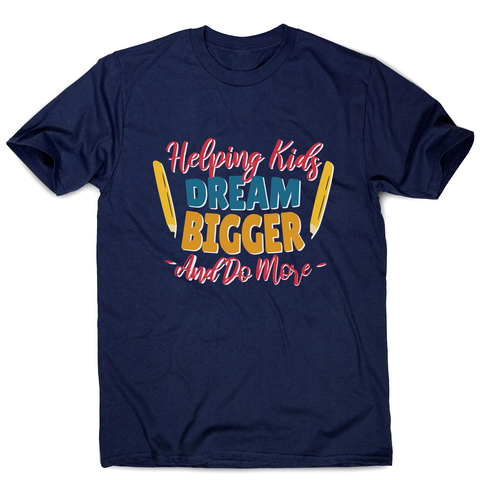 Teacher lettering text men's t-shirt - Graphic Gear