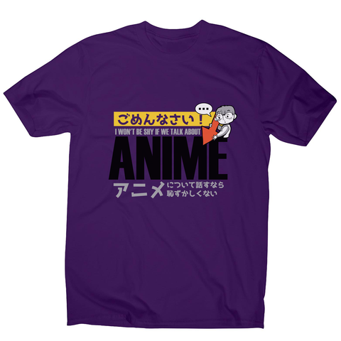 Shy anime quote men's t-shirt - Graphic Gear