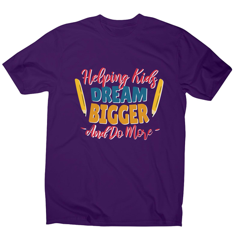 Teacher lettering text men's t-shirt - Graphic Gear