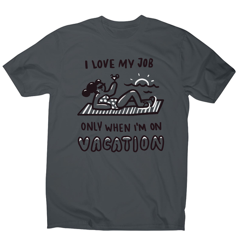 Vacation doodle text men's t-shirt - Graphic Gear