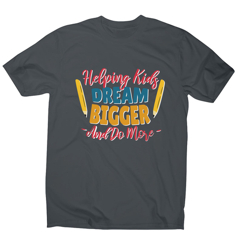 Teacher lettering text men's t-shirt - Graphic Gear