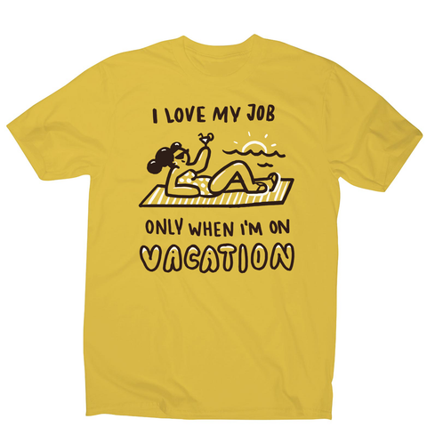 Vacation doodle text men's t-shirt - Graphic Gear