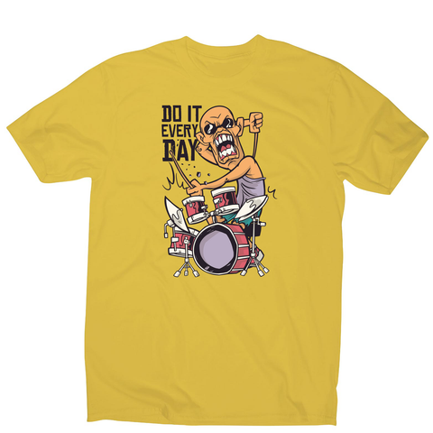 Drummer catoon quote men's t-shirt - Graphic Gear