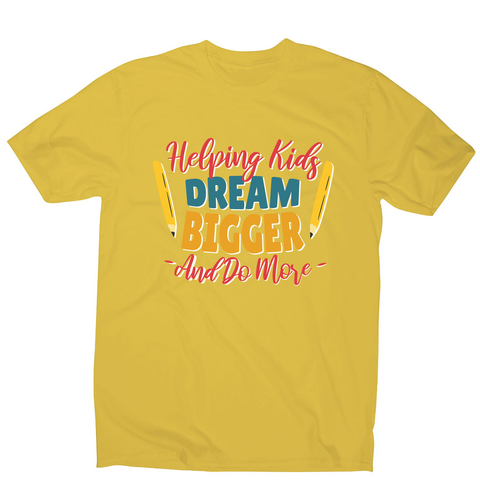 Teacher lettering text men's t-shirt - Graphic Gear