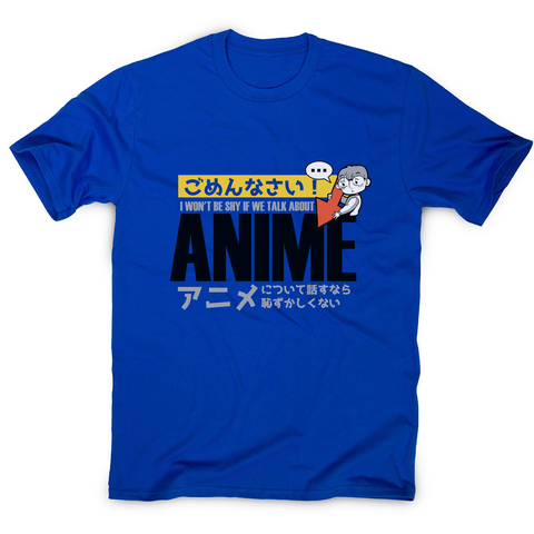 Shy anime quote men's t-shirt - Graphic Gear