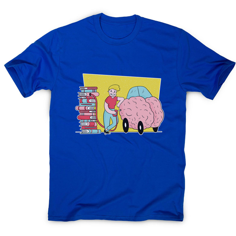 Book brain fuel men's t-shirt - Graphic Gear