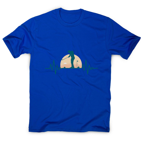 Golf heartbeat men's t-shirt - Graphic Gear