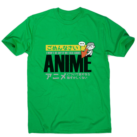 Shy anime quote men's t-shirt - Graphic Gear