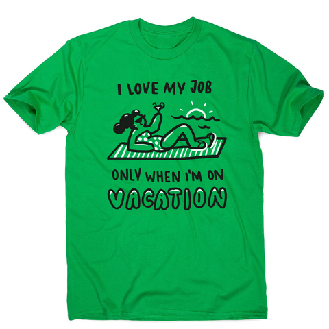 Vacation doodle text men's t-shirt - Graphic Gear