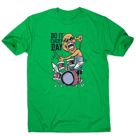 Drummer catoon quote men's t-shirt - Graphic Gear