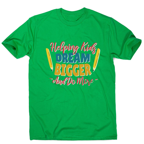 Teacher lettering text men's t-shirt - Graphic Gear