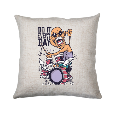 Drummer catoon quote cushion cover pillowcase linen home decor - Graphic Gear