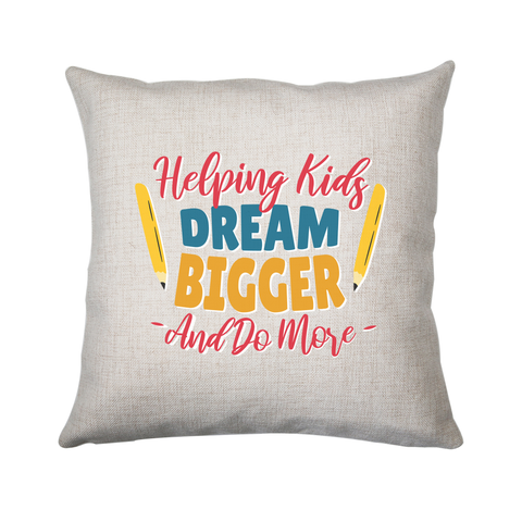 Teacher lettering text cushion cover pillowcase linen home decor - Graphic Gear