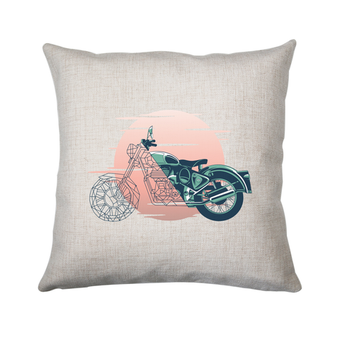 Geometric motorcycle cushion cover pillowcase linen home decor - Graphic Gear