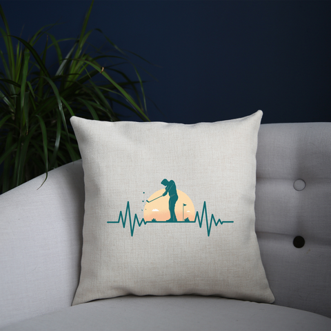 Golf heartbeat cushion cover pillowcase linen home decor - Graphic Gear