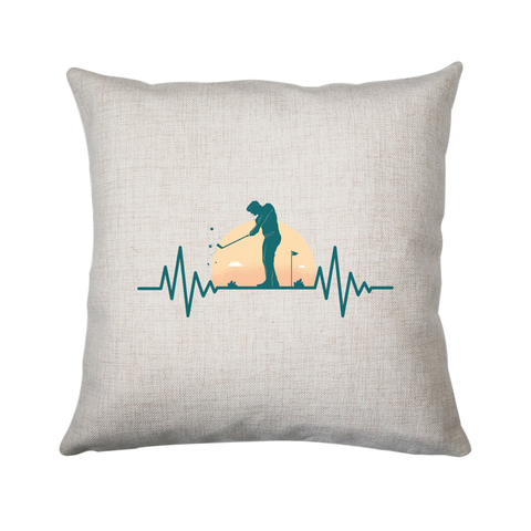 Golf heartbeat cushion cover pillowcase linen home decor - Graphic Gear