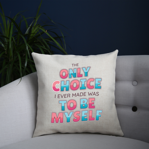 Choose yourself quote cushion cover pillowcase linen home decor - Graphic Gear