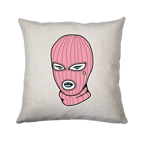 Pin ski mask cushion cover pillowcase linen home decor - Graphic Gear