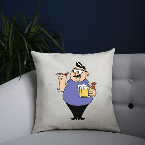 Darts player cushion cover pillowcase linen home decor - Graphic Gear