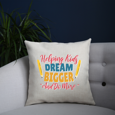 Teacher lettering text cushion cover pillowcase linen home decor - Graphic Gear