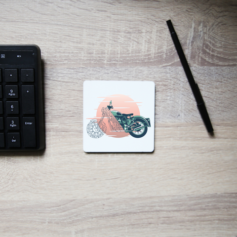 Geometric motorcycle coaster drink mat - Graphic Gear