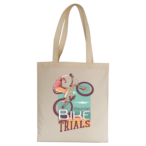 Mountain biker tote bag canvas shopping - Graphic Gear