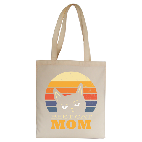 Best cat mom tote bag canvas shopping - Graphic Gear