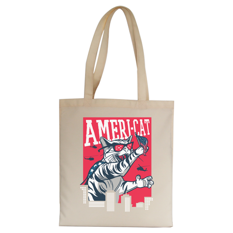 Americat tote bag canvas shopping - Graphic Gear