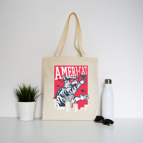 Americat tote bag canvas shopping - Graphic Gear