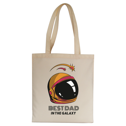 Best dad in galaxy tote bag canvas shopping - Graphic Gear