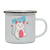 Kpop cat enamel camping mug outdoor cup colors - Graphic Gear