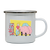 Book brain fuel enamel camping mug outdoor cup colors - Graphic Gear