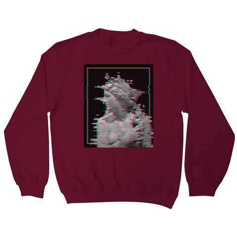 Glitch statue sweatshirt - Graphic Gear