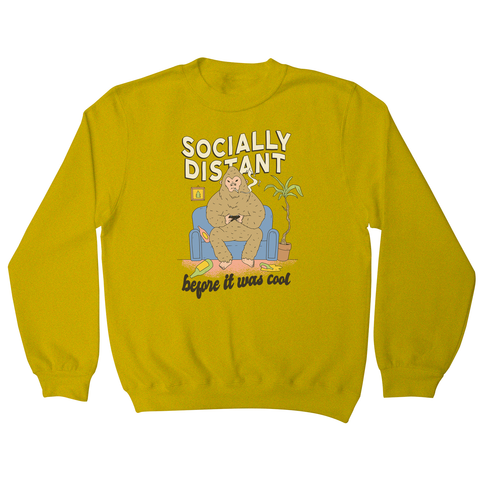 Socially distant bigfoot sweatshirt - Graphic Gear