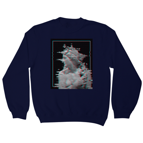 Glitch statue sweatshirt - Graphic Gear