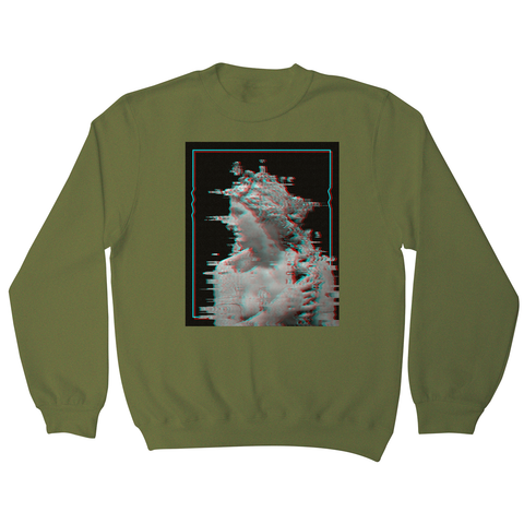 Glitch statue sweatshirt - Graphic Gear
