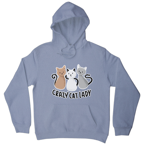Crazy cat lady hoodie - Graphic Gear