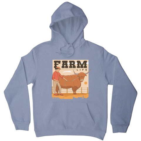 Farm life quote hoodie - Graphic Gear