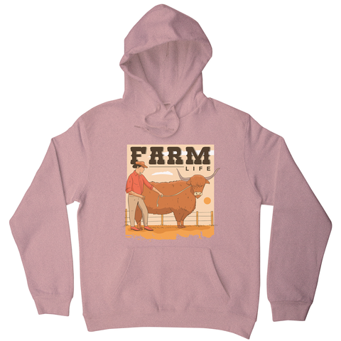 Farm life quote hoodie - Graphic Gear