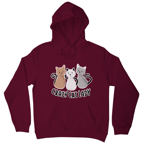 Crazy cat lady hoodie - Graphic Gear