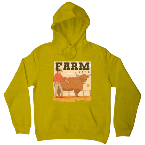 Farm life quote hoodie - Graphic Gear