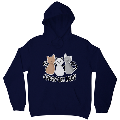 Crazy cat lady hoodie - Graphic Gear