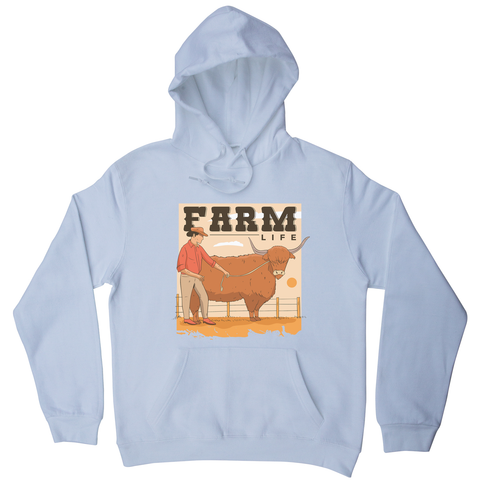 Farm life quote hoodie - Graphic Gear