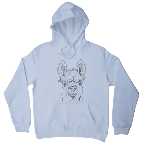 Llama line art hoodie - Graphic Gear