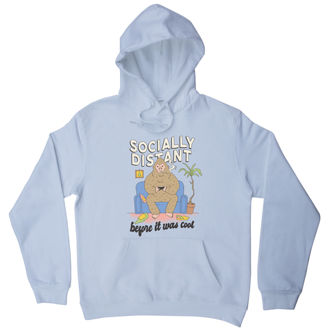 Socially distant bigfoot hoodie - Graphic Gear