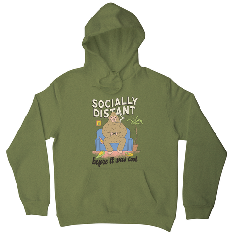 Socially distant bigfoot hoodie - Graphic Gear