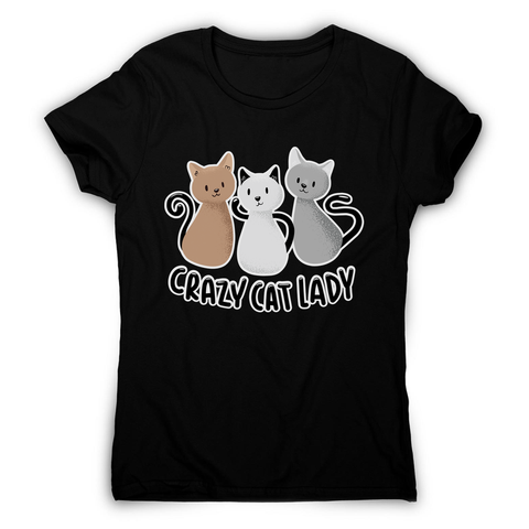 Crazy cat lady women's t-shirt - Graphic Gear
