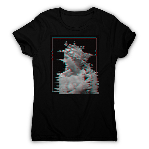 Glitch statue women's t-shirt - Graphic Gear