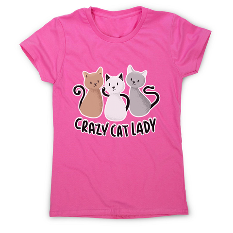 Crazy cat lady women's t-shirt - Graphic Gear