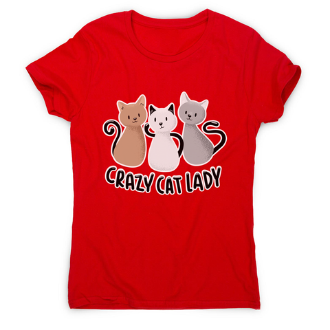 Crazy cat lady women's t-shirt - Graphic Gear
